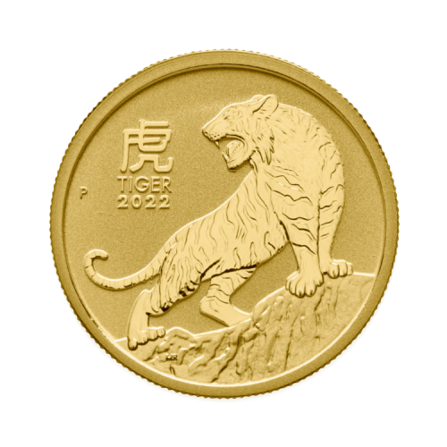 1/2 Troy ounce gold coin Lunar 2022 front