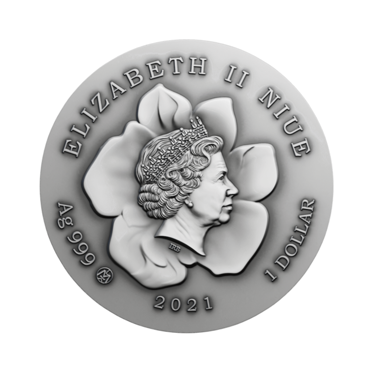 1 troy ounce silver coin Googly Eyes 2021 back