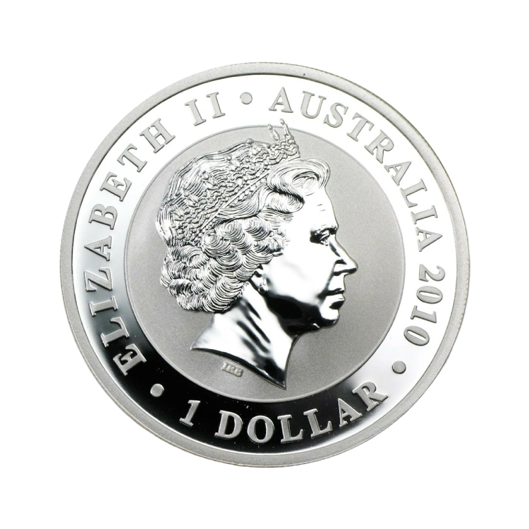 1 troy ounce zilveren Koala munt 2010 achterkant