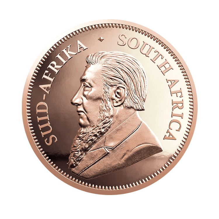 1 troy ounce gold Krugerrand coin 2024 proof back