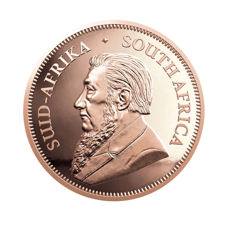 1/10 troy ounce gold Krugerrand coin 2024 proof back
