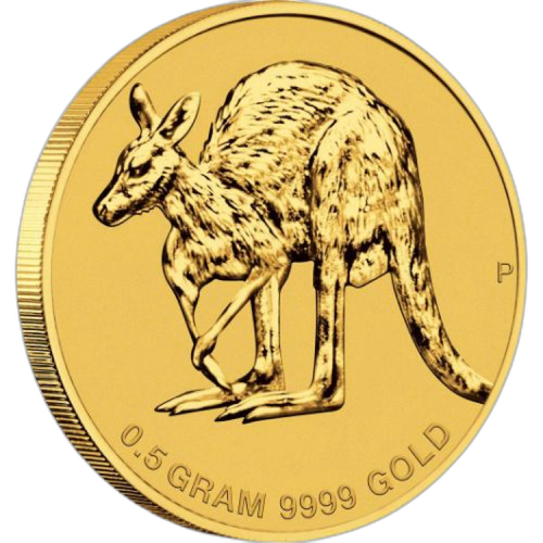 1/2 Gram gold coin Kangaroo 2011 front