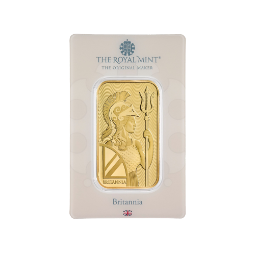 Britannia gold bar 1 troy ounce obverse