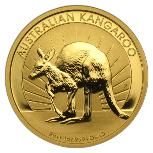 Gold 1/10 troy ounce Kangaroo coin front